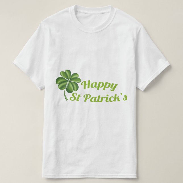 Camiseta Jolly Leprechaun St. Patrick’s Day 3D Illustration (Frente do Design)