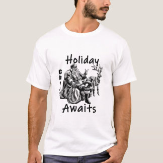 Camiseta "Jolly Papais noeis e Sua Reindeer"