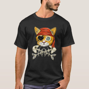 Camiseta Jolly Roger Flag Skull E Crossbones - Gato Engraç