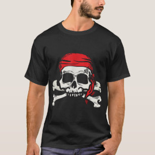 Camiseta Jolly Roger Pirate Skull E Crossbone