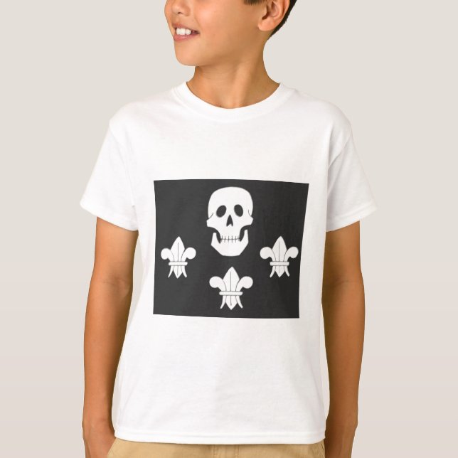 CAMISETA JOLLY ROGER SKULL E TRÊS MENTIRAS FLAG (Frente)