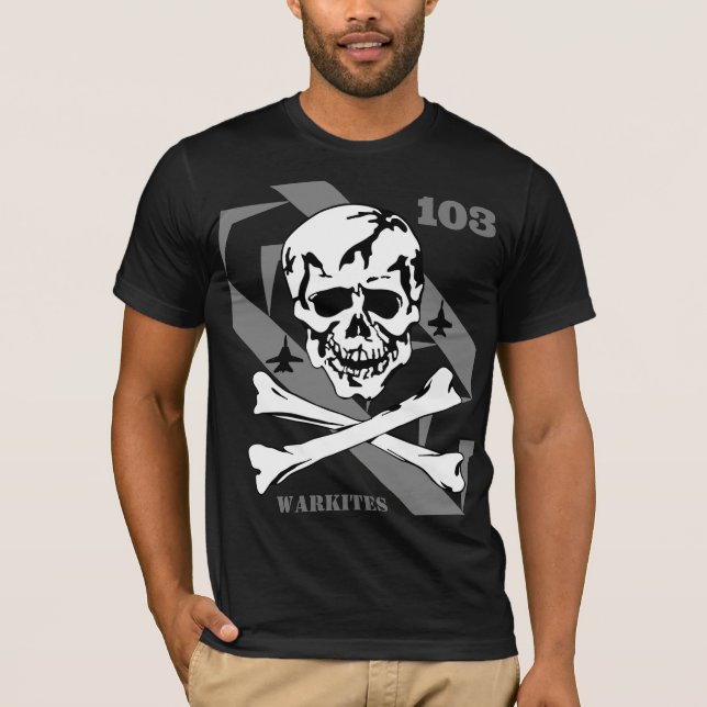 Camiseta Jolly Rogers 103 b&w (Frente)