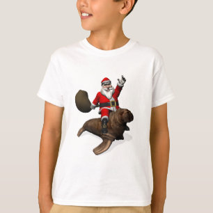 Camiseta Jolly Santa Claus Riding On Walrus