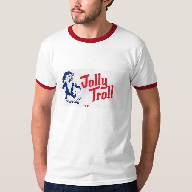 Camiseta Jolly Troll Vintage Ringer T-Shirt (Frente)