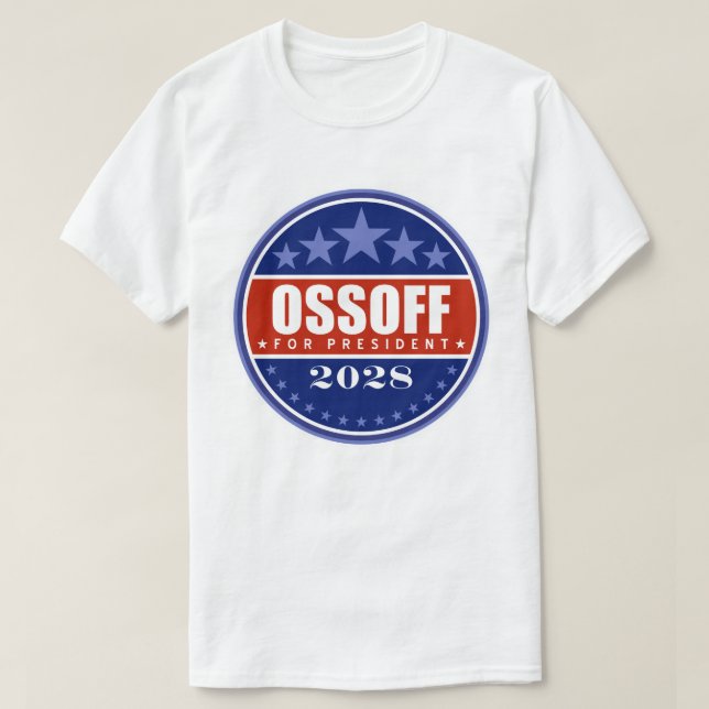 Camiseta Jon Ossoff Presidente 2028 (Frente do Design)