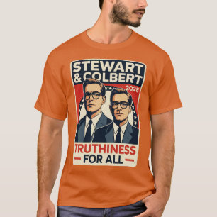 Camiseta Jon Stewart & Stephen Colbert 2028 Verdade para
