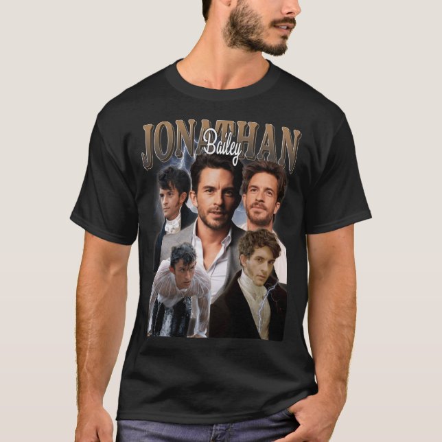 Camiseta Jonathan Bailey Vintage Bootleg menino menino (Frente)