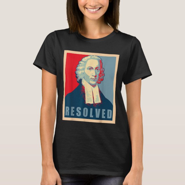 Camiseta Jonathan Edwards Resolved Calvinist Reformed  (Frente)