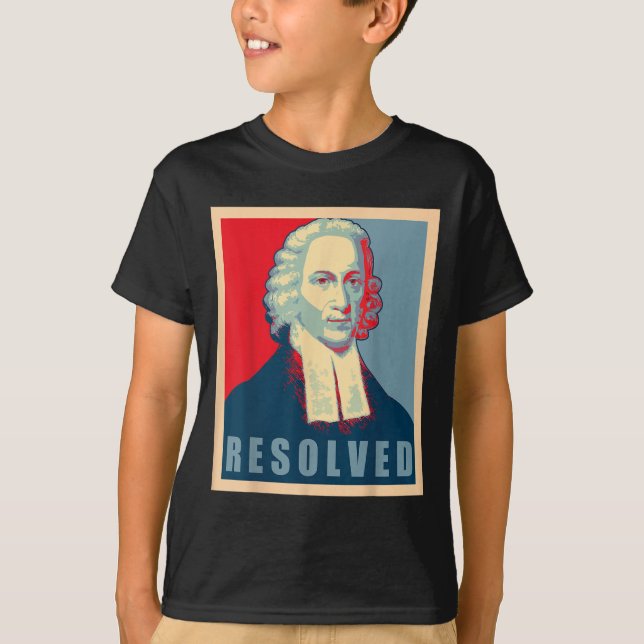Camiseta Jonathan Edwards Resolved Calvinist Reformed  (Frente)