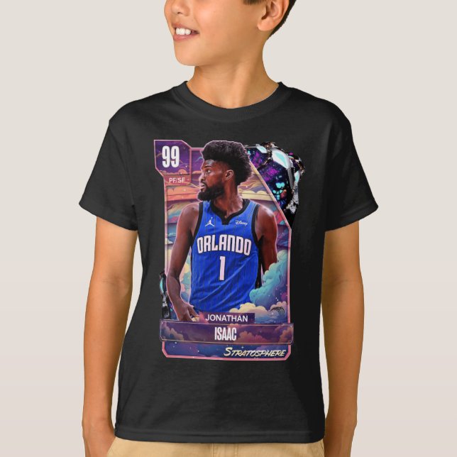 Camiseta Jonathan Isaac 99 Dark Card Hd (Frente)