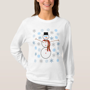 Camiseta Jonathan P. Boneco de neve - t-shirt longo da Capa