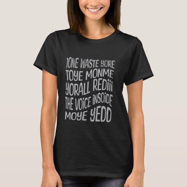 Camiseta Jone Waste Yore Toye (Frente)