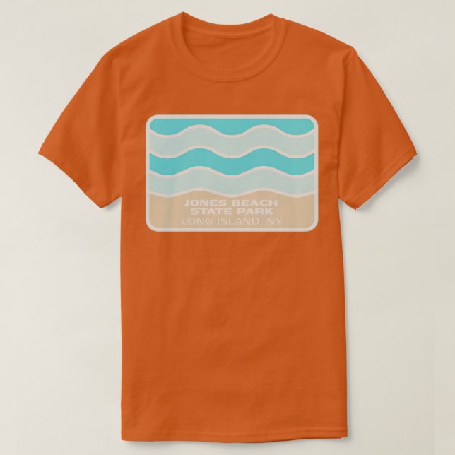 Camiseta Jones Beach State Park Long Island Wave o (Frente do Design)