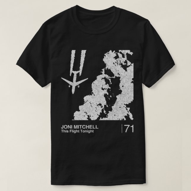 Camiseta Joni Mitchell Joni Mitchell _ Gráfico A minimalist (Frente do Design)