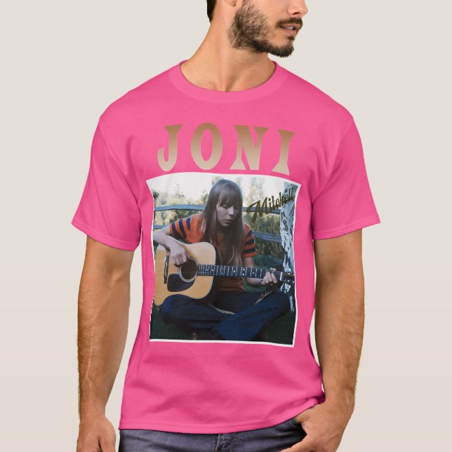 Camiseta Joni Mitchell Retro Style Git Para Ventiladores (Frente)