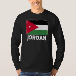 Camiseta Jordan Flag Support Jordanian Pessoas Women Men