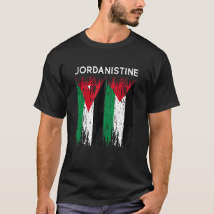 Camiseta Jordânia E Palestina Bandeira Jordânia E Palestina