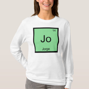 Camiseta Jorge Nome Química Elemento Tabela Periódica