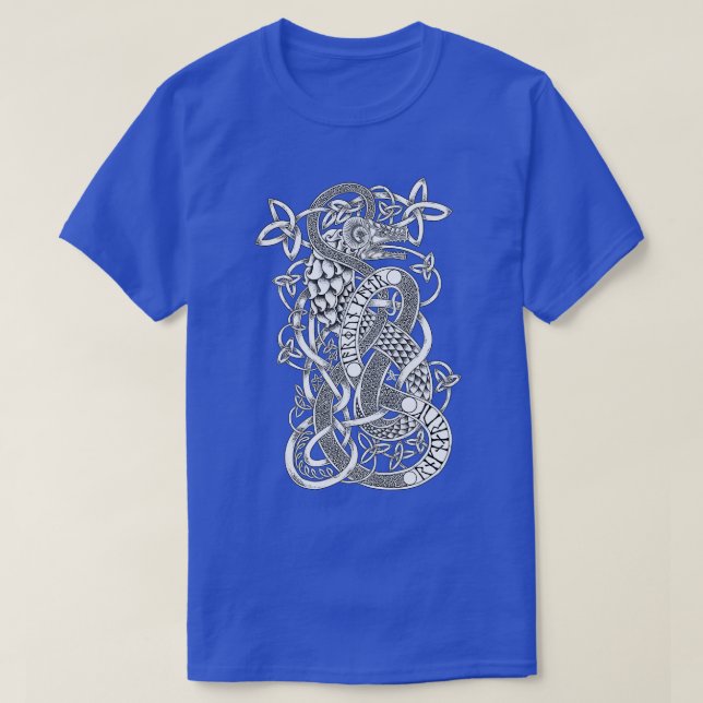 Camiseta Jormungandr Norse Mythology The Midgard Serpent 2 (Frente do Design)