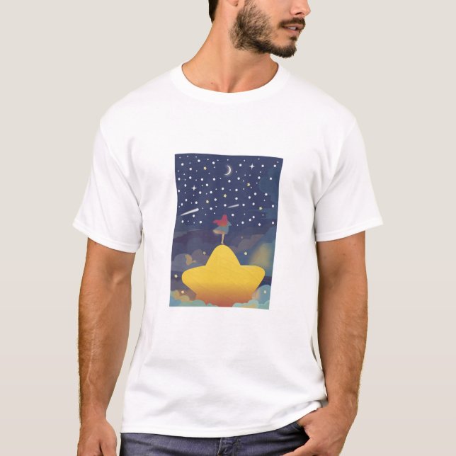 Camiseta Jornada de Sonho Estrelado. (Frente)