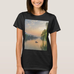 Camiseta Jornada do Rio do Pôr do Sol Dourado