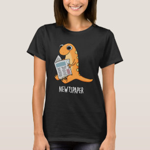 Camiseta Jornal Funny Newt Pun Dark BG