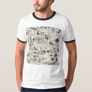 Camiseta Jornal Vintage