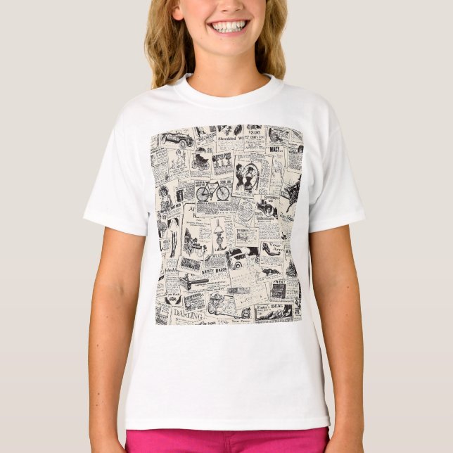 Camiseta Jornal Vintage (Frente)