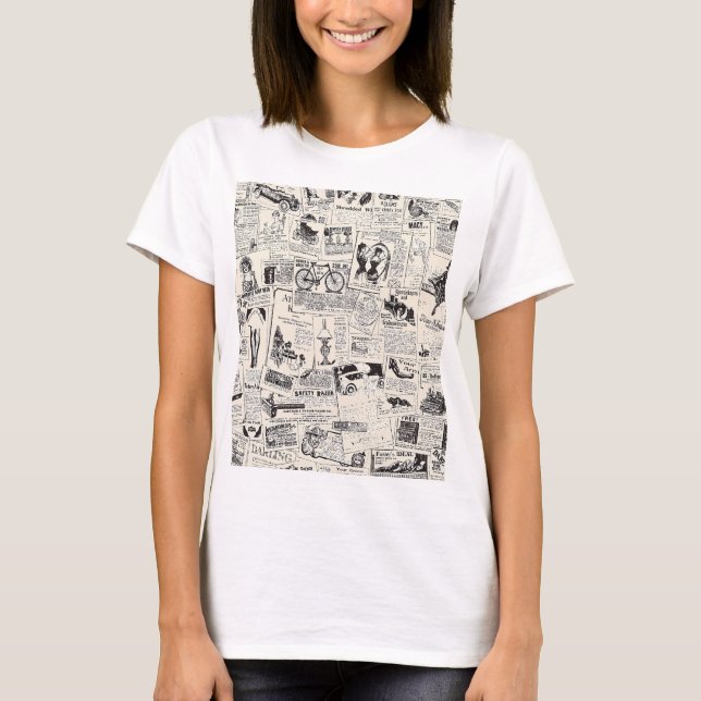 Camiseta Jornal Vintage (Frente)