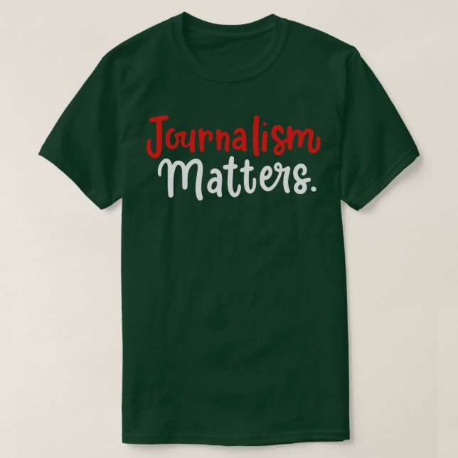 Camiseta Jornalismo Importa (Frente do Design)