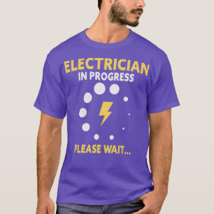 Camiseta Jornalista eletricista que carrega o aprendiz