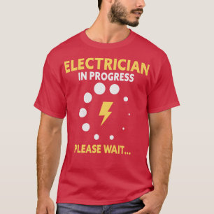 Camiseta Jornalista eletricista que carrega o aprendiz