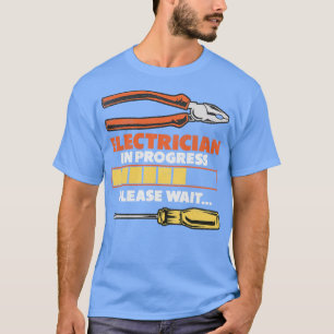 Camiseta Jornalista eletricista que carrega o aprendiz