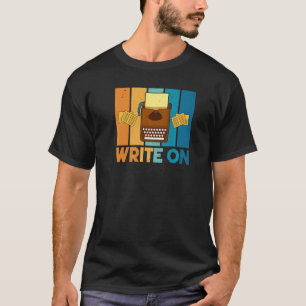 Camiseta Jornalista Escreve Sobre Notícias, Jornalista Colu