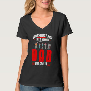 Camiseta Jornalista Escrevendo Jornalismo Repórter de Mídia