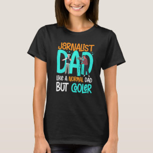 Camiseta Jornalista Escrevendo Jornalismo Repórter de Mídia