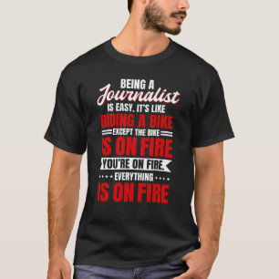 Camiseta Jornalista Escritor Repórter Locutor Jornalismo