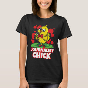 Camiseta Jornalista Frango Jornalismo Repórter de Notícias