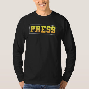 Camiseta Jornalista Imprensa Por Homens Repórteres