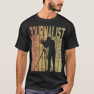 Camiseta Jornalista Jornalismo Vintage Retro