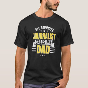 Camiseta Jornalista Pai Escritor Jornalismo Colunista Dia d