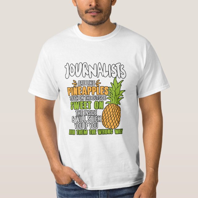 Camiseta Jornalistas São Como Abacaxis. (Frente)