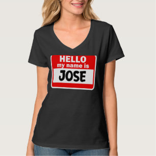 Camiseta Jose Hello Meu Nome É Tshirt Name On Custom