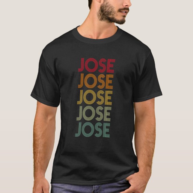 Camiseta Jose Retro Name Humor Apelido (Frente)