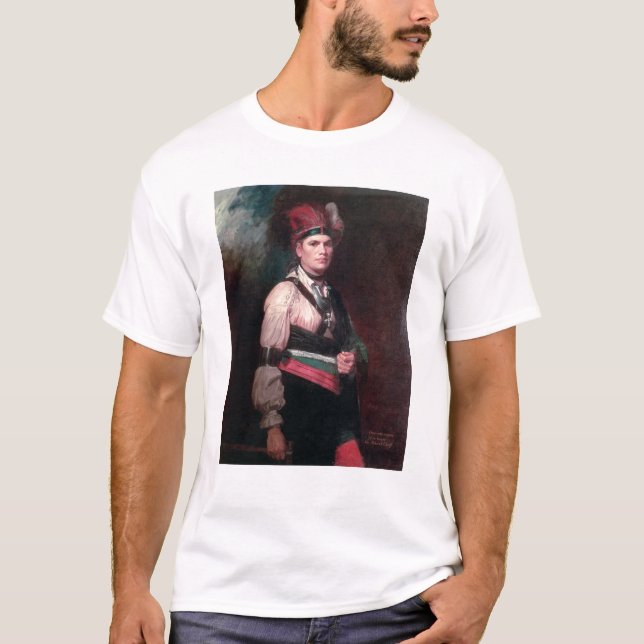 Camiseta Joseph Brant, chefe dos Mohawks, 1742-1807 (Frente)