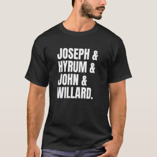 Camiseta Joseph Hyrum John e Willard Liberty Quatro LDS