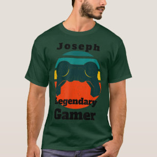 Camiseta Joseph Legendary Gamer Video Game Player Controlad