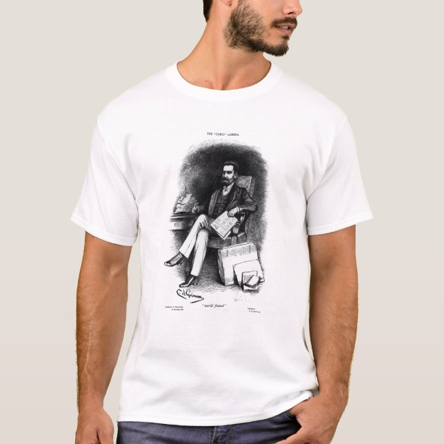 Camiseta Joseph Pulitzer "do objeto antigo", 1887 (Frente)