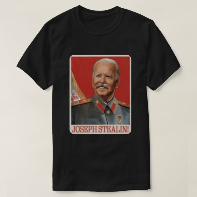 Camiseta Joseph Stalin Joe Biden (Frente do Design)