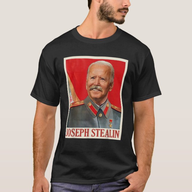 Camiseta Joseph Stealin Funny B den Ant B den Pol tical Gif (Frente)